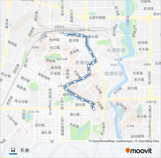 256路 Bus Line Map