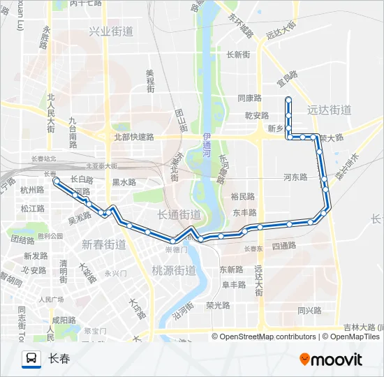 257路 Bus Line Map