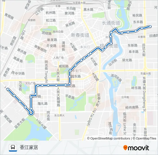 258路 Bus Line Map