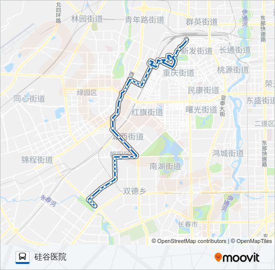 公交262路的线路图
