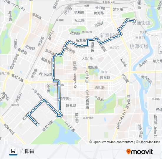 公交264路的线路图