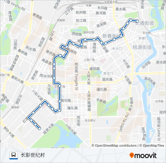 公交264路的线路图