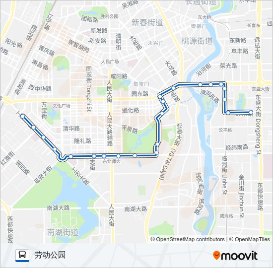 公交265路的线路图