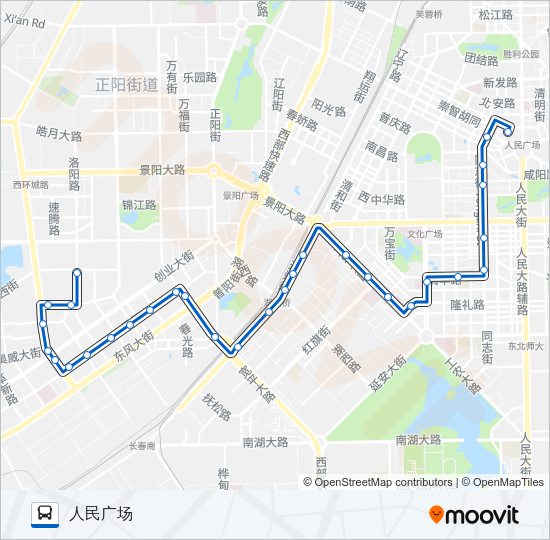 公交266路的线路图