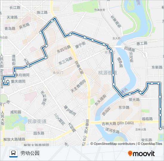 公交268路的线路图