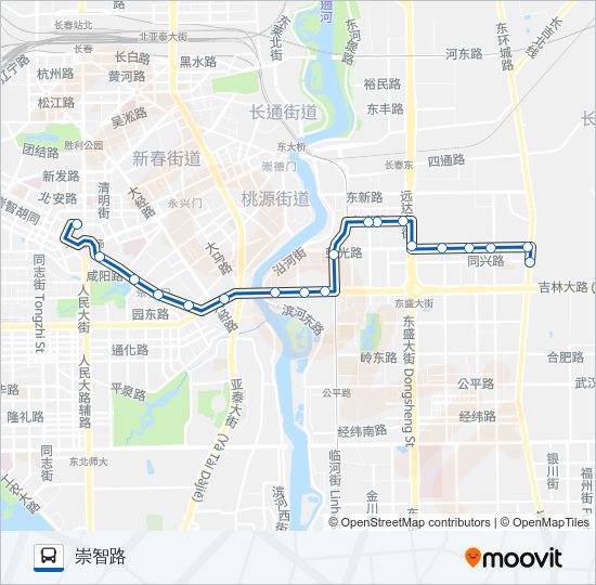 公交269路的线路图