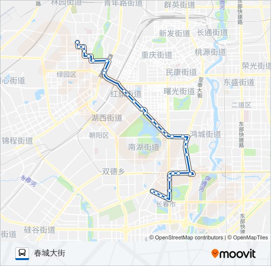公交270路的线路图