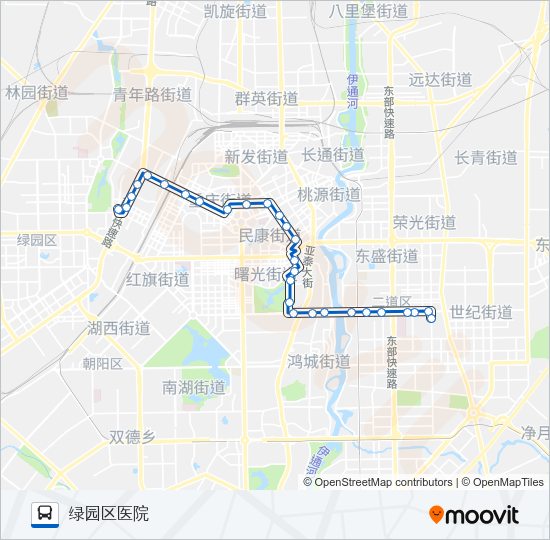 公交271路的线路图