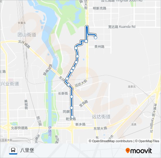 公交272路的线路图