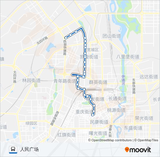 公交273路的线路图