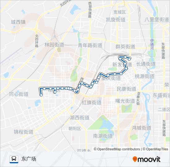 公交280路的线路图