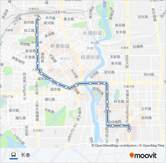 公交281路的线路图