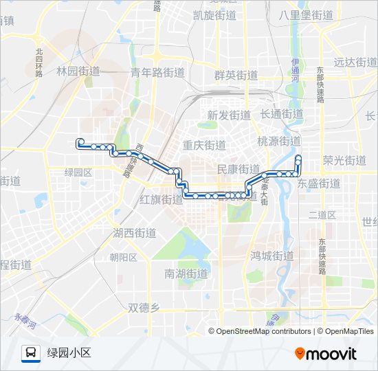 公交283路的线路图