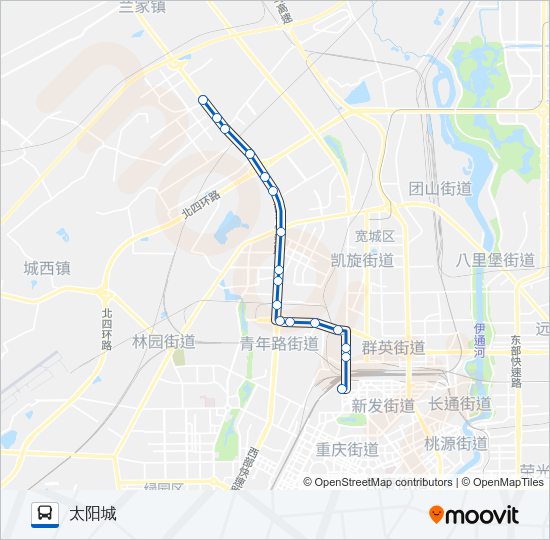 公交285路的线路图
