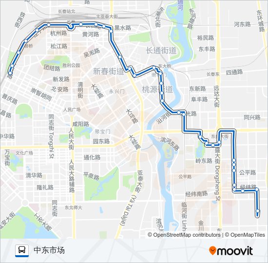 公交287路的线路图