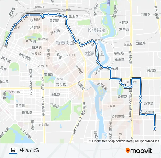 287路 Bus Line Map