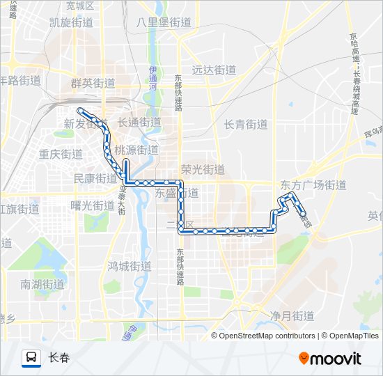 公交301路的线路图