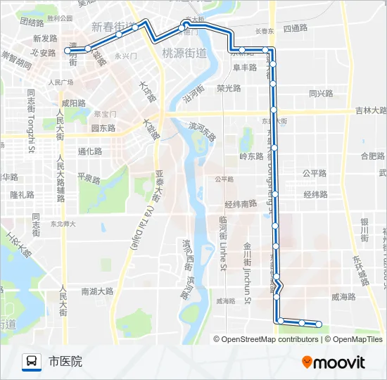 304路 Bus Line Map
