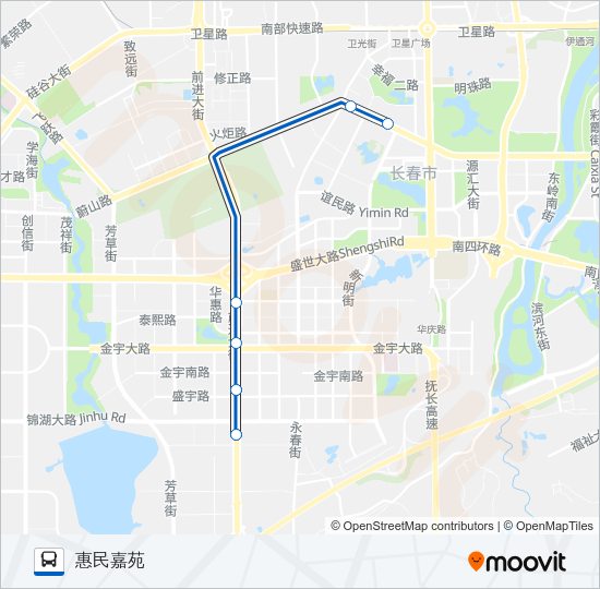 公交307路的线路图