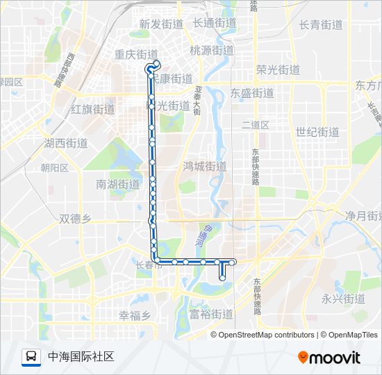 公交312路的线路图