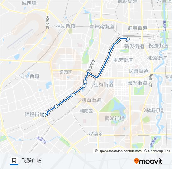 公交321路的线路图