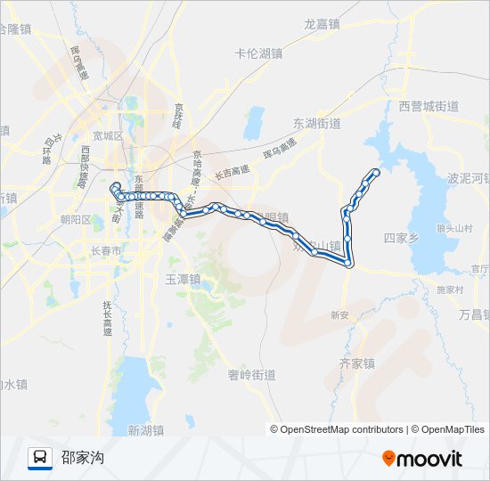公交332路的线路图