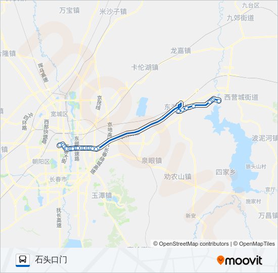 公交333路的线路图