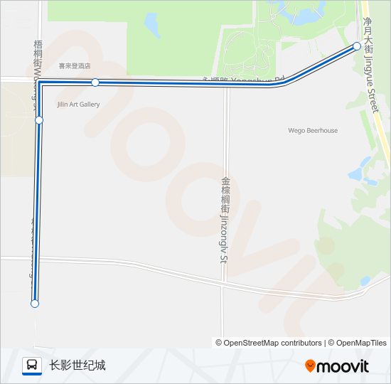 公交334路的线路图