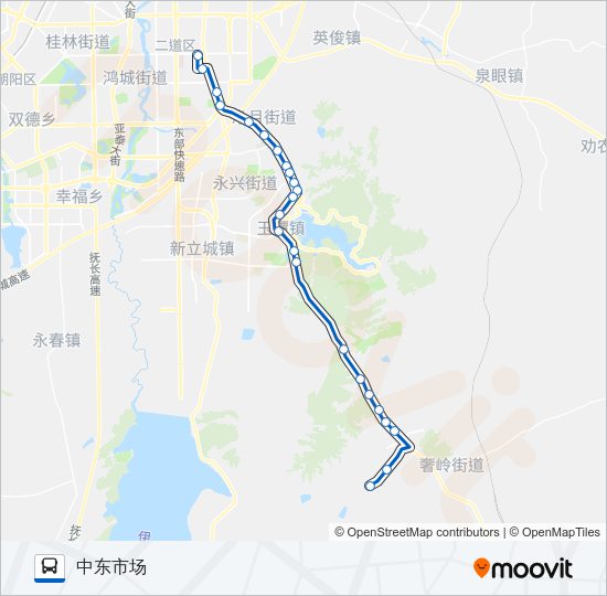 公交335路的线路图