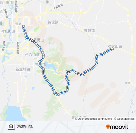 公交337路的线路图