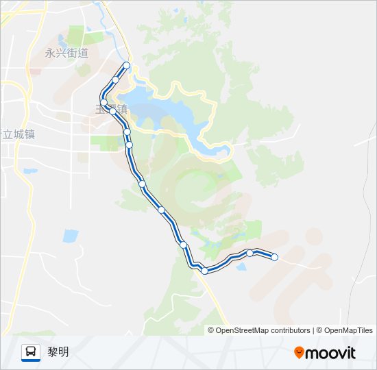 公交340路的线路图