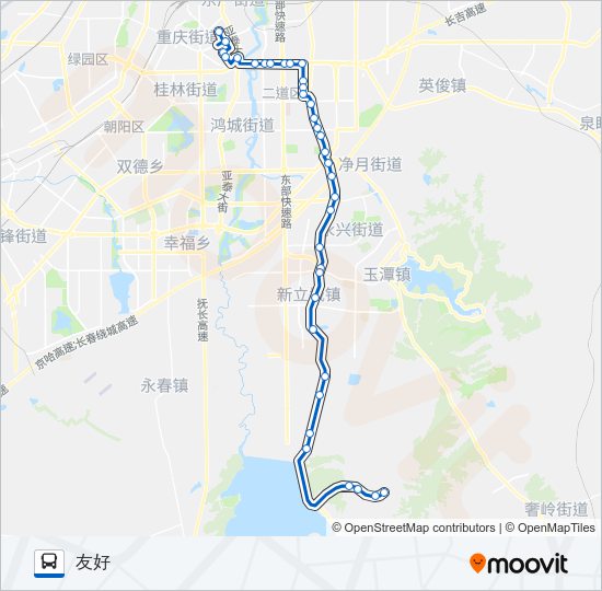 公交341路的线路图