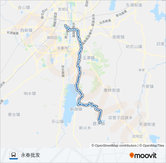 公交343路的线路图