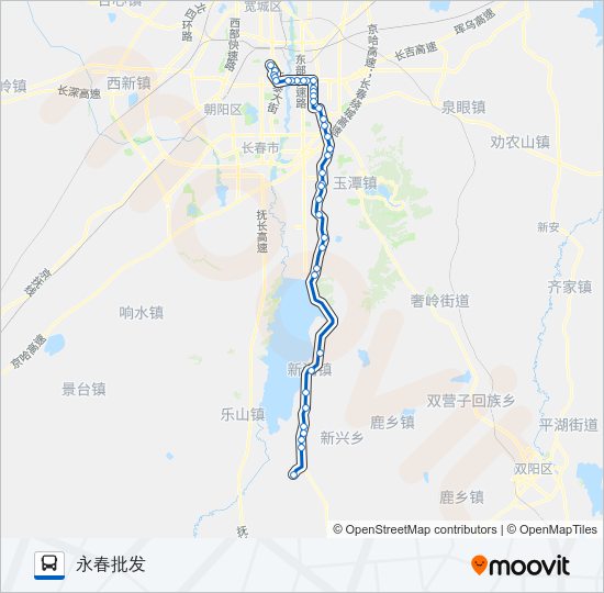 公交345路的线路图