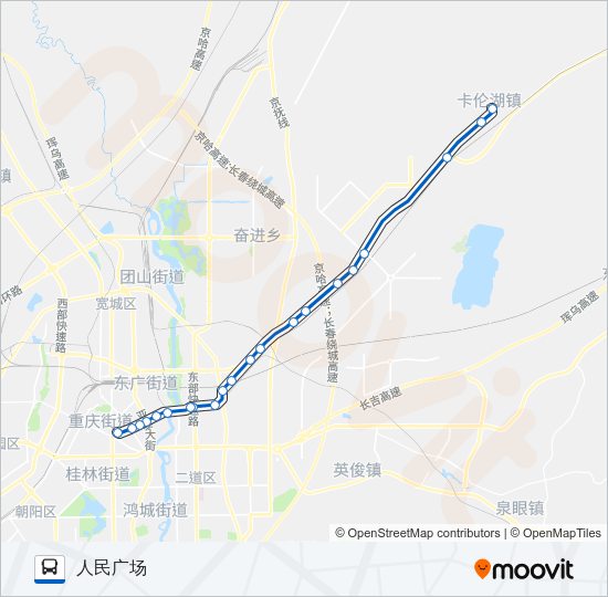 公交354路的线路图