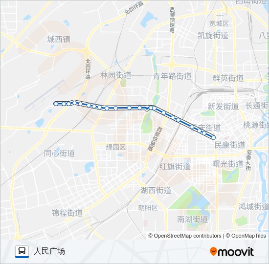 公交364路的线路图