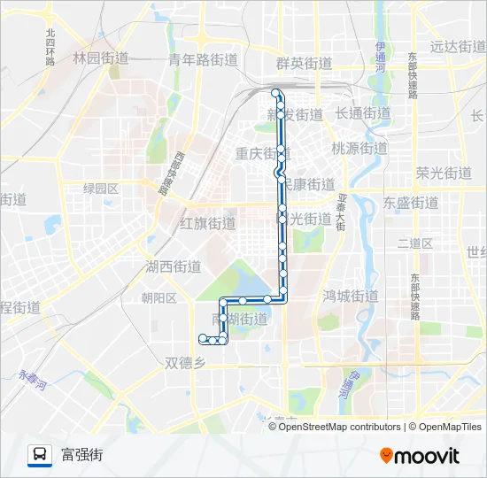 6路夜班 Bus Line Map
