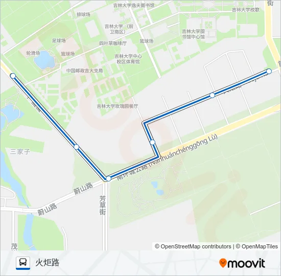 13路区间 Bus Line Map