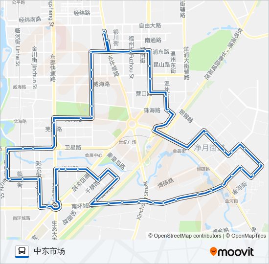 158外环 Bus Line Map