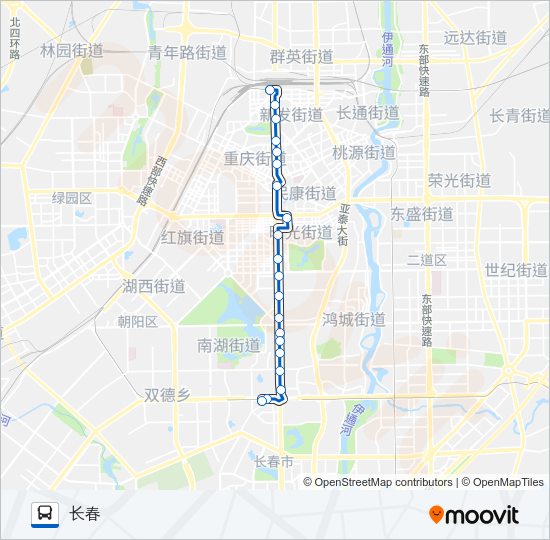 公交306夜班路的线路图