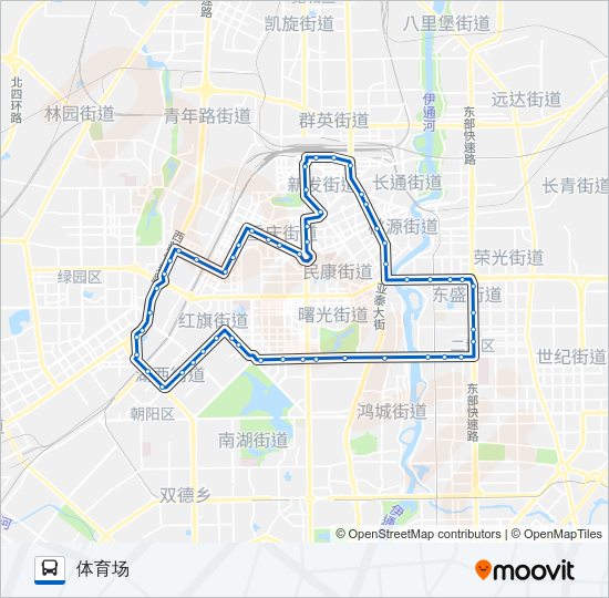 公交80内环路的线路图
