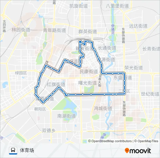 80路外环 Bus Line Map