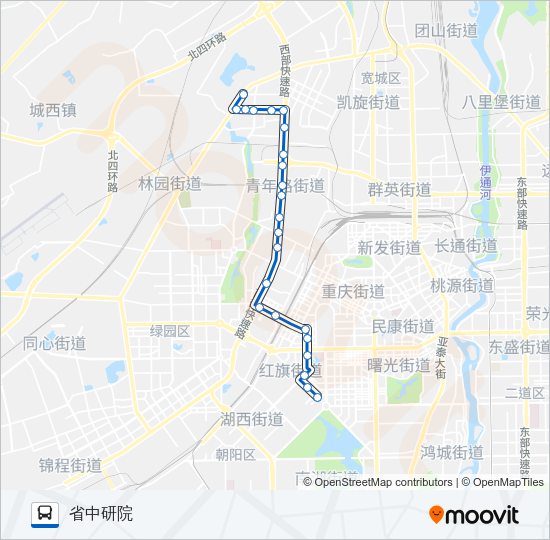 公交K229路的线路图