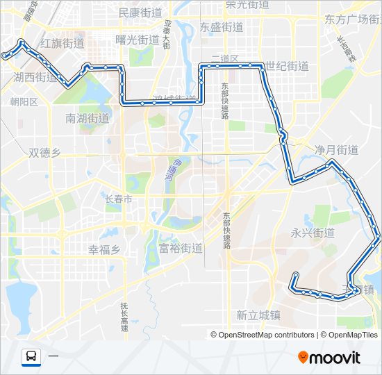 公交120副线路的线路图