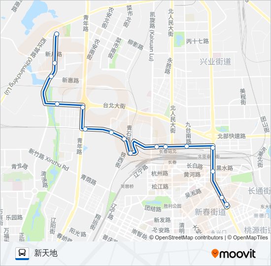 公交243区间路的线路图