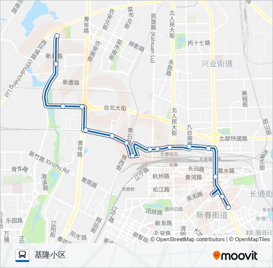 243路区间 Bus Line Map