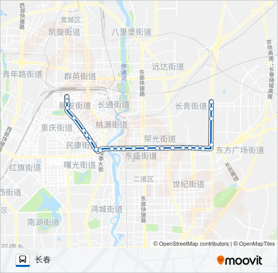 361路B线 Bus Line Map