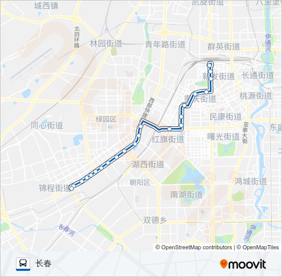 221路夜班车 Bus Line Map