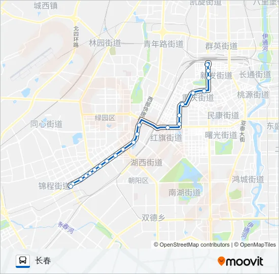 公交221夜班车路的线路图