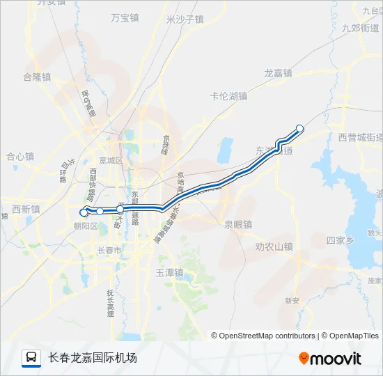 机场巴士2号线 Bus Line Map